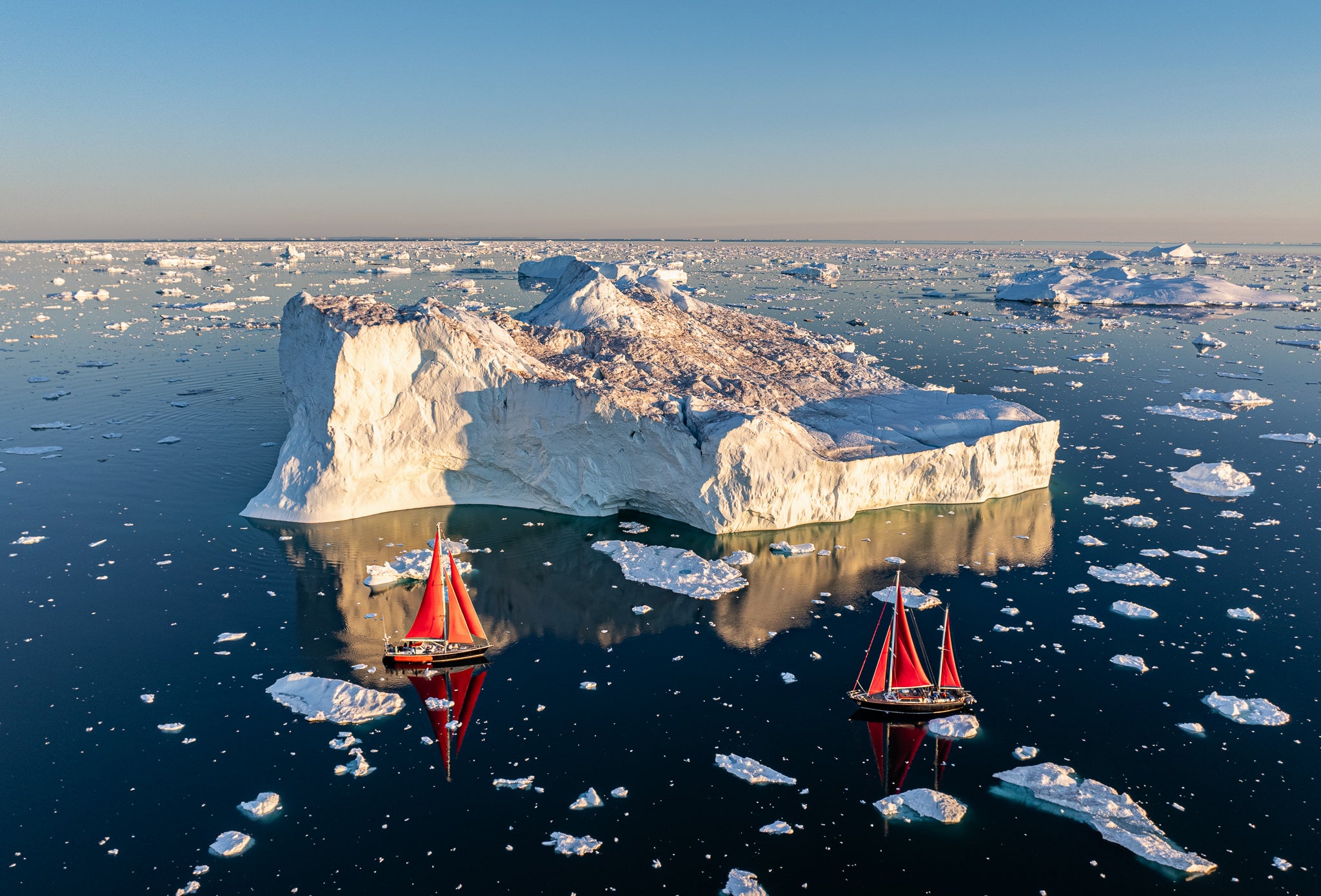 Twin Sails in the Ice Field