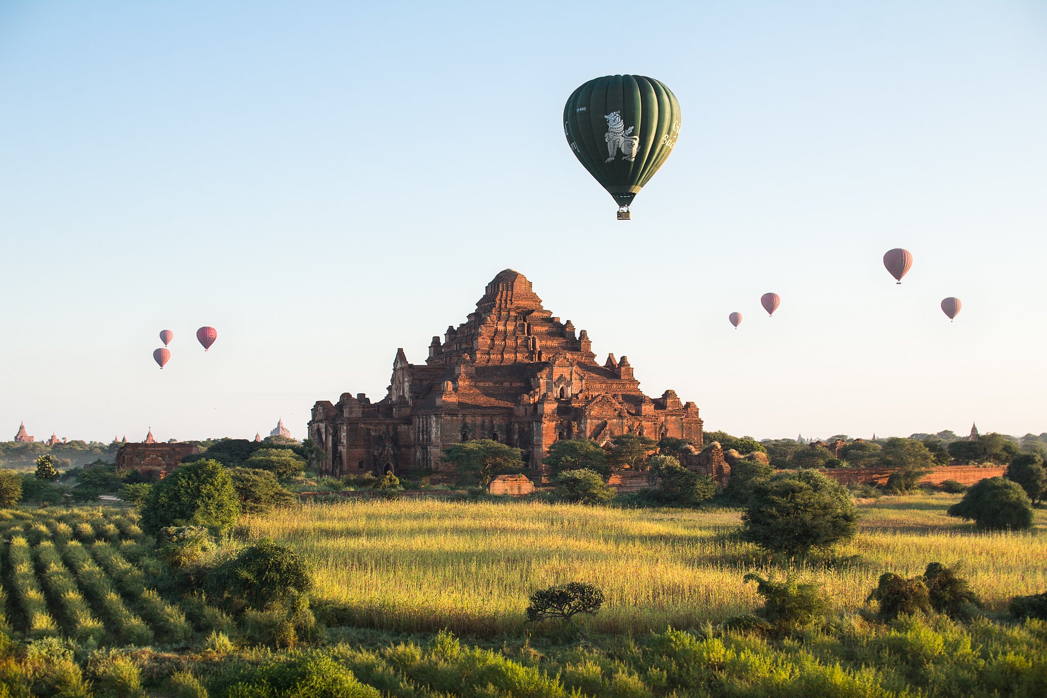 Balloons over Old Bagan
