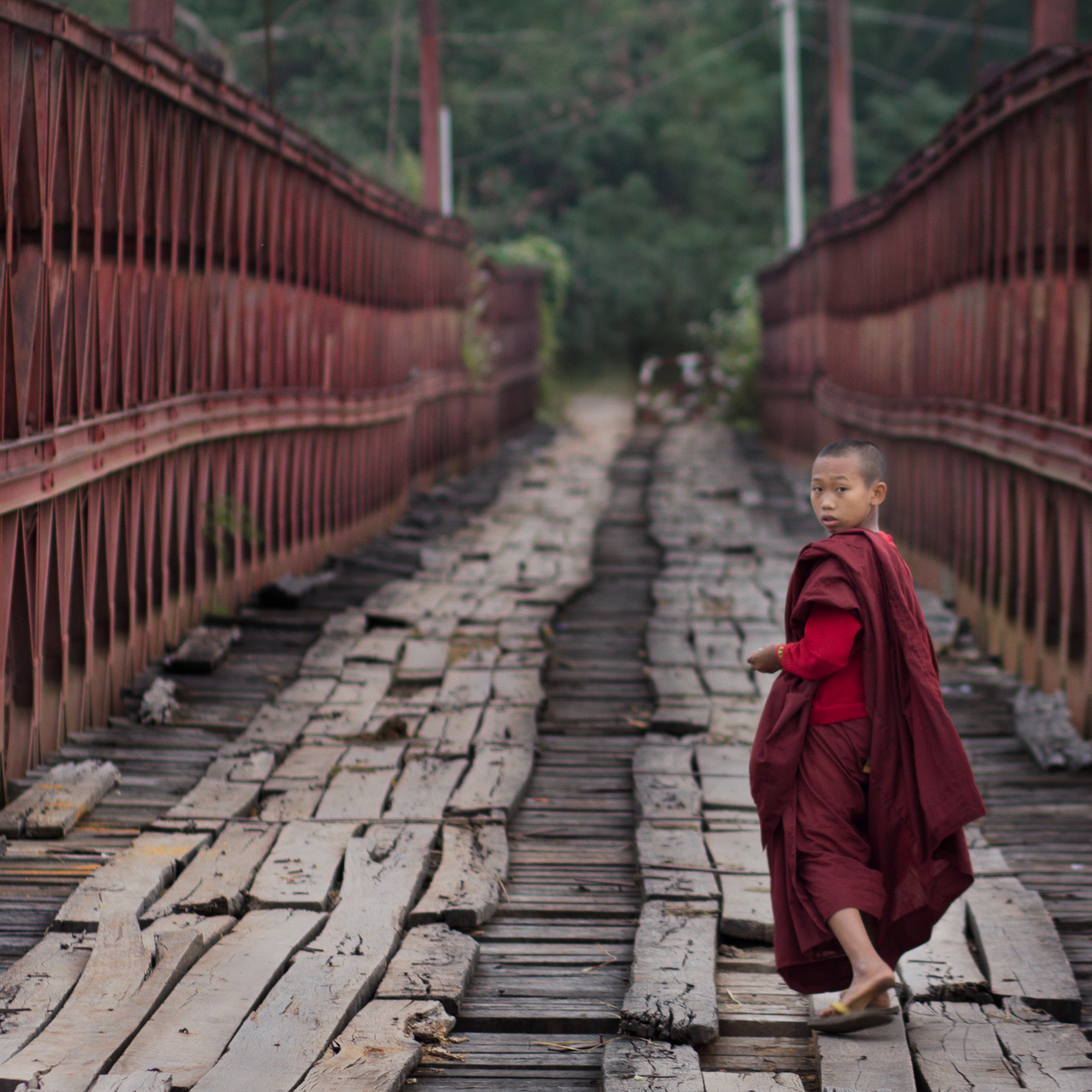 Novice Monk in Myanmar